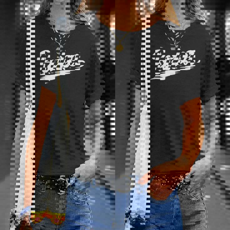 Retrowoosh Job Title Barber Tシャツ 彼女への贈り物