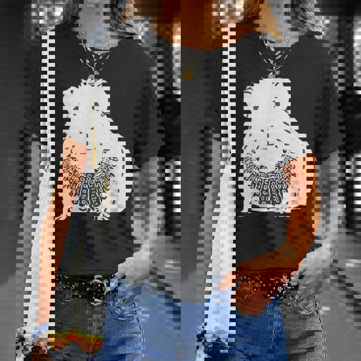 Rgbカラー付きモルモット ルース・ベイダー・ギンズバーグ Tシャツ 彼女への贈り物