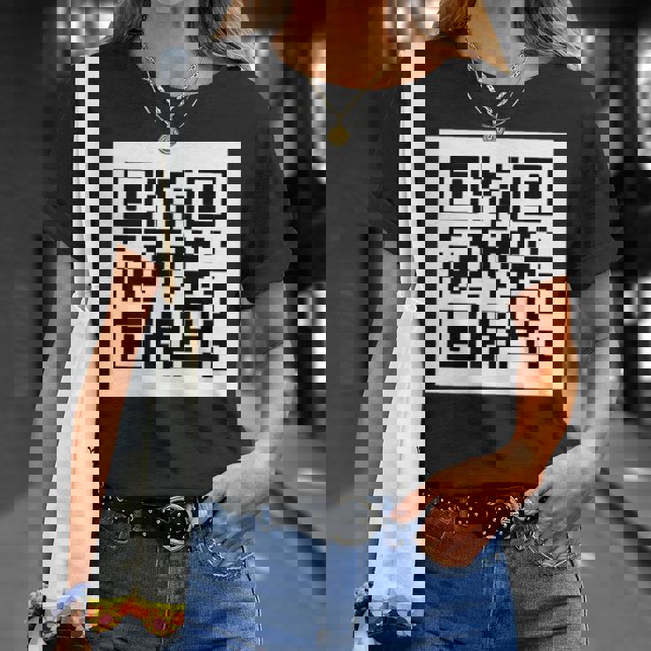 Rickroll Qrコードリンクミーム Tシャツ 彼女への贈り物