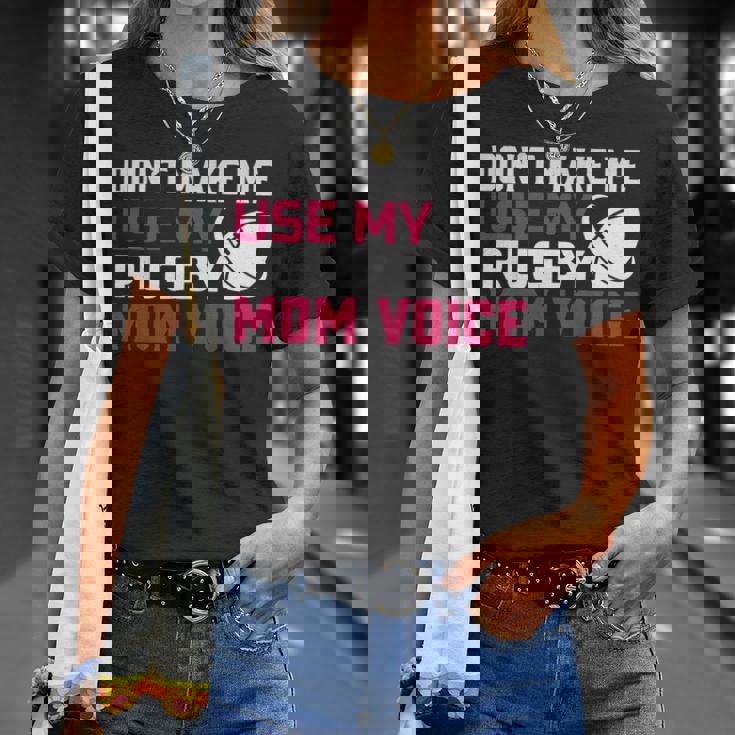 Rugby Don't Make Me Use My Rugby Momボイス。 長袖tシャツ Tシャツ 彼女への贈り物