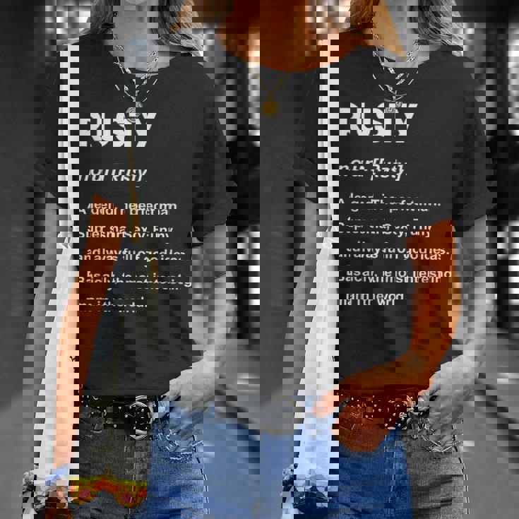 Rusty ネームシャツ Tシャツ 彼女への贈り物