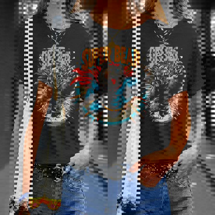 S Gráficas Divertidas Deuper Bear Camiseta unisex Regalos para ella