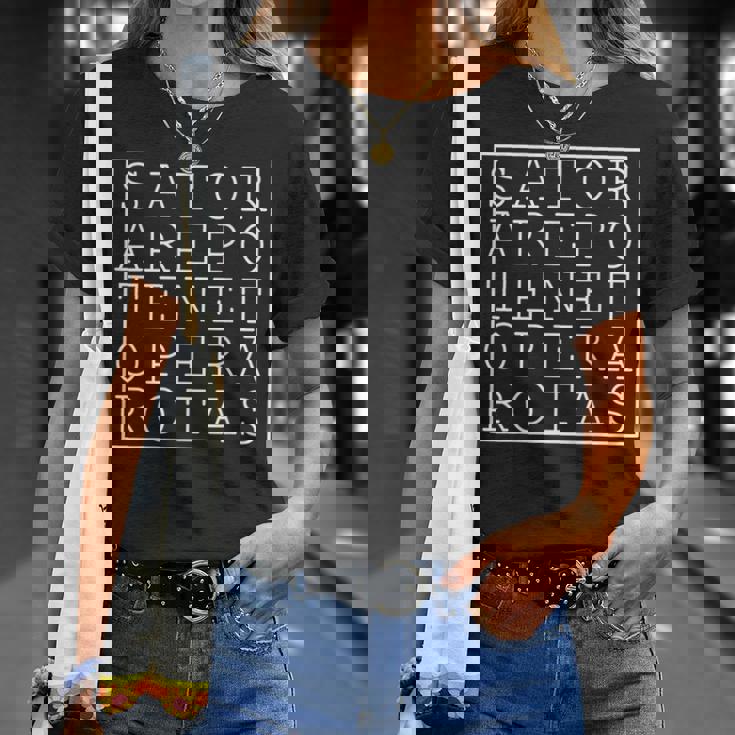 Satorquare アレポ テネット オペラ ロタス Tシャツ 彼女への贈り物