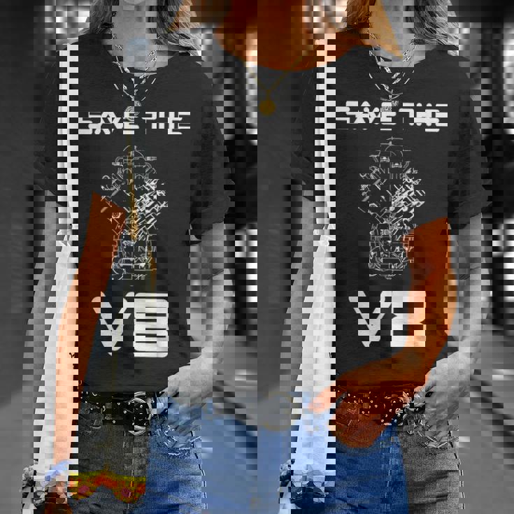 Save The8 カスタムカー マッスルカー クラシックカー オーナーメカニック Tシャツ 彼女への贈り物