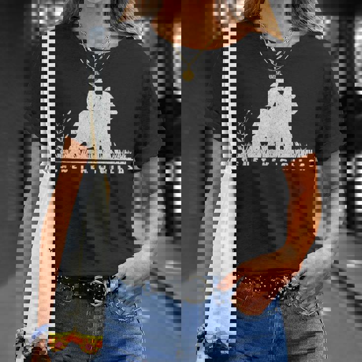 Save The Gorillas ママ&ベイビーゴリラ Tシャツ 彼女への贈り物