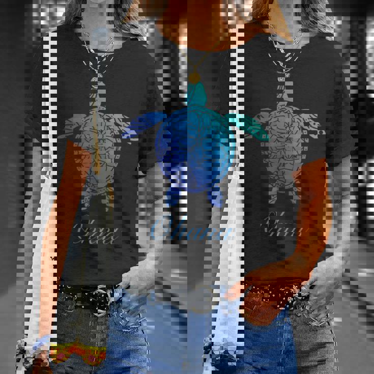 Save The Hawaii ウミガメ ハワイアン ブルー トライバル 亀 ホヌ Tシャツ 彼女への贈り物