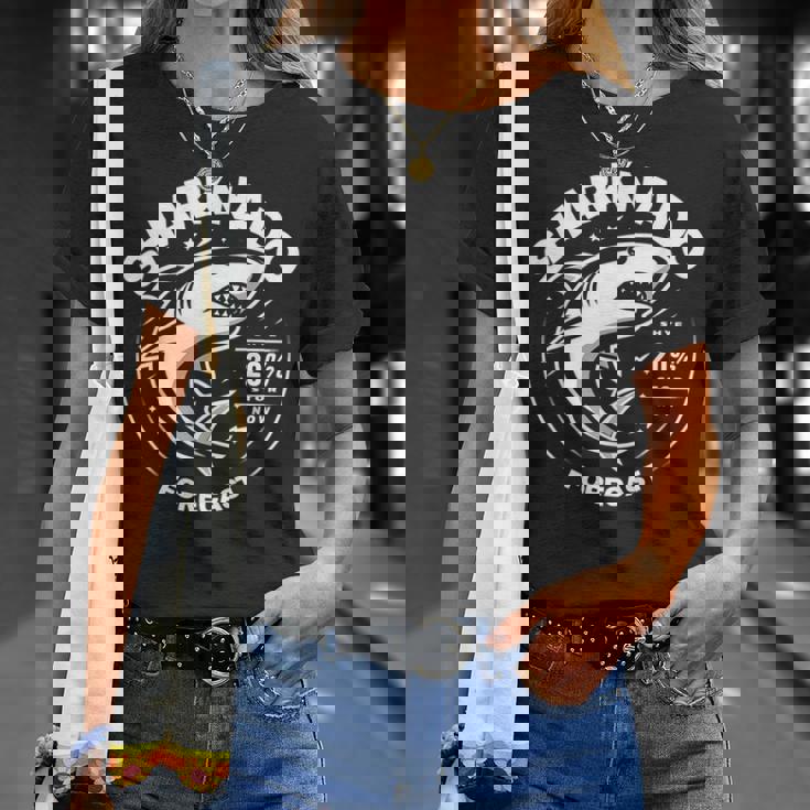 Sharkharknado Forecast ファニーグラフィックtシャツ Tシャツ 彼女への贈り物