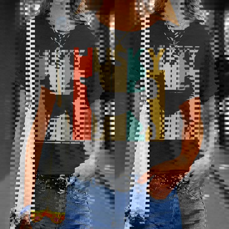 Siberian Husky シベリアン・ハスキー Tシャツ 彼女への贈り物