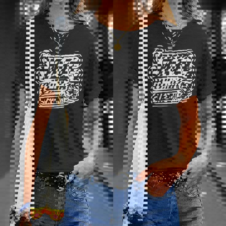 Smokeroller-煙巻人-マティーニシャグロカビリーピンナップバックプリント Tシャツ 彼女への贈り物