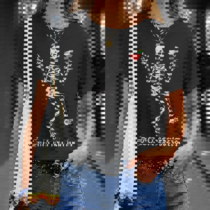 Social Distortions スケルトン ドリンクパーティー ミニマリスト Tシャツ 彼女への贈り物