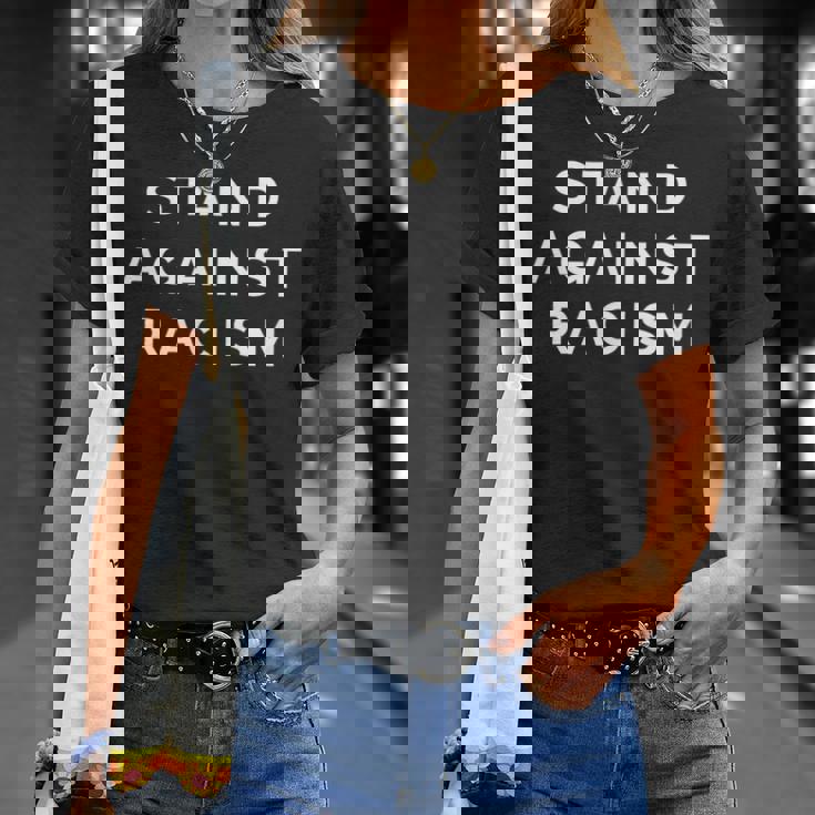 Stand Against Racism 反人種差別主義 Tシャツ 彼女への贈り物