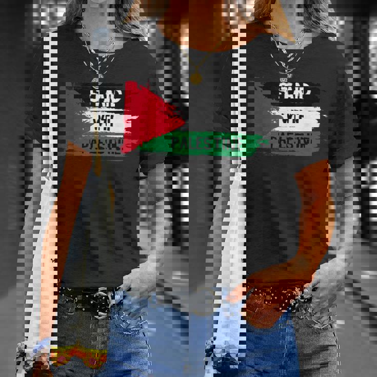 Stand With Palestineupporters Free Gaza エルサレムモスク Tシャツ 彼女への贈り物