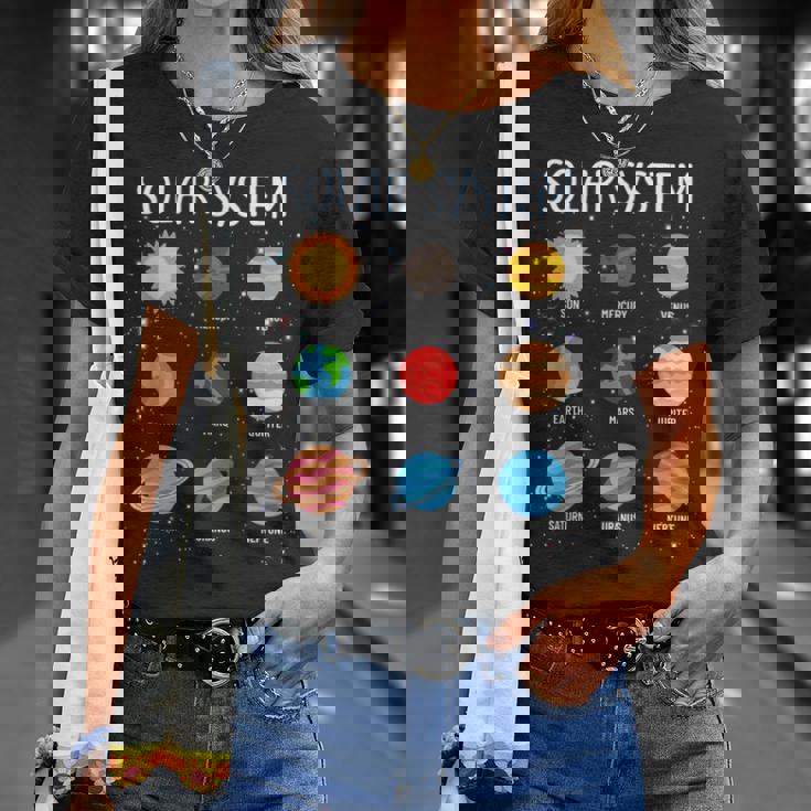 Stem キッズ ボーイズ ガールズ 幼児 太陽系 宇宙惑星 Tシャツ 彼女への贈り物