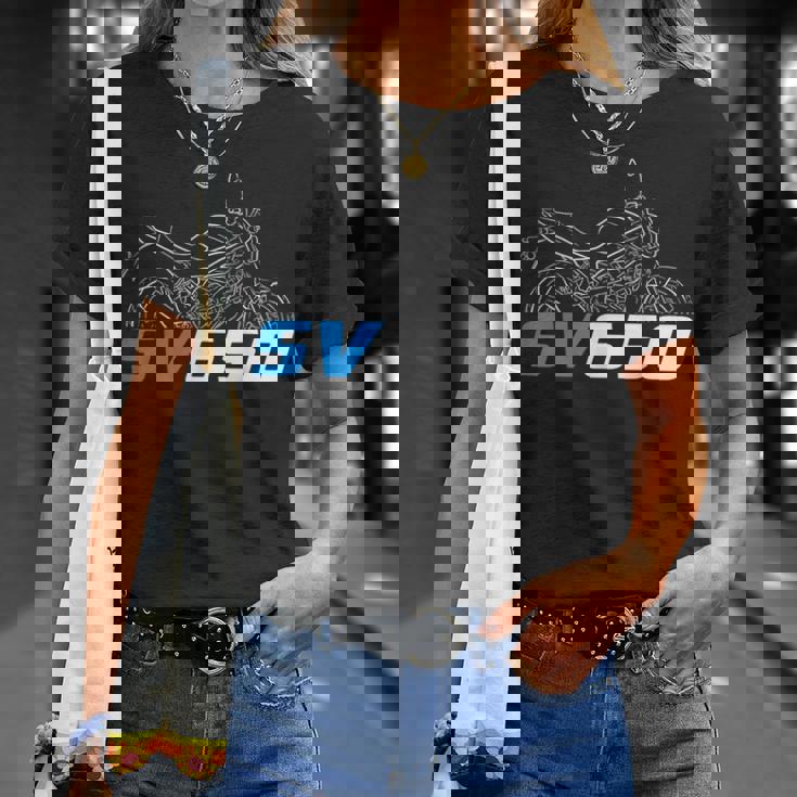 Sv650 2016-2025 ストリートバイクライダー、オートバイ用。 Tシャツ 彼女への贈り物