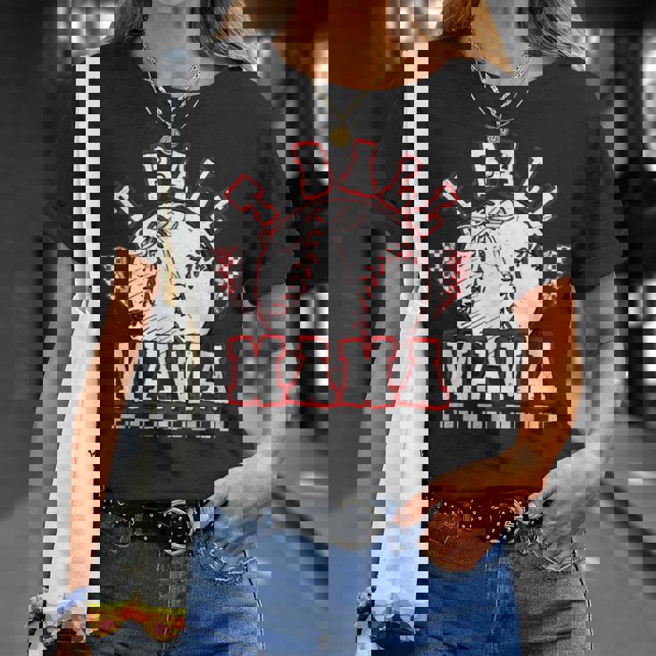 T-Ball ママ 試合の日 野球 ママ ソフトボール 選手 スポーツ Tシャツ 彼女への贈り物