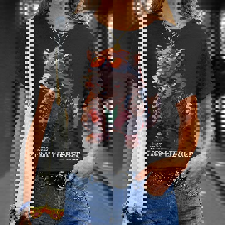 Tanuki Elite Forces No2 タヌキ精鋭部隊 かわいい狸 アニマル 動物 おもしろ 漢字 たぬき Tシャツ 彼女への贈り物