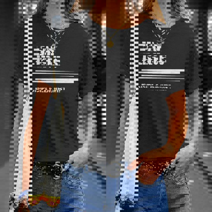 Team Jesus キリストの弟子 詩、聖書、キリスト教徒 Tシャツ 彼女への贈り物