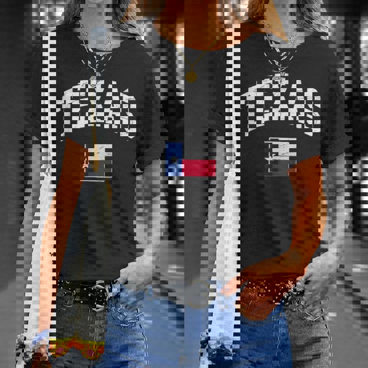 Texas Flag Of Texas Worn Classic Tシャツ 彼女への贈り物