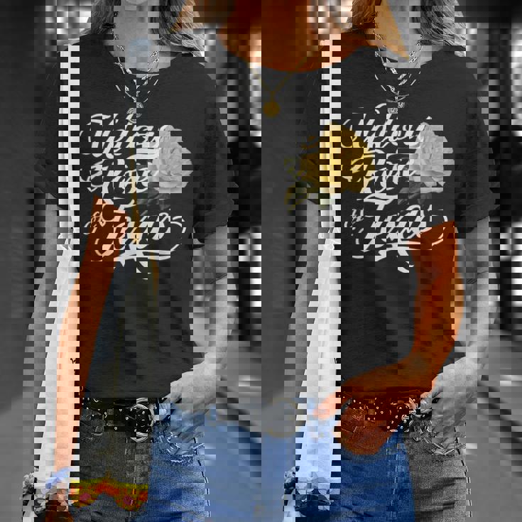 Texasイエローローズイエローローズ Tシャツ 彼女への贈り物