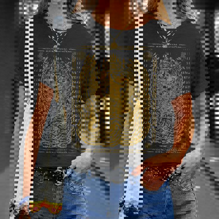 Thailandak Yant Tattoo Magical Thai Tattoos Thailand Tシャツ 彼女への贈り物