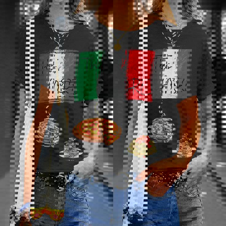 That's Amore ピザ パスタ好き イタリア料理 イタリア国旗 Tシャツ 彼女への贈り物