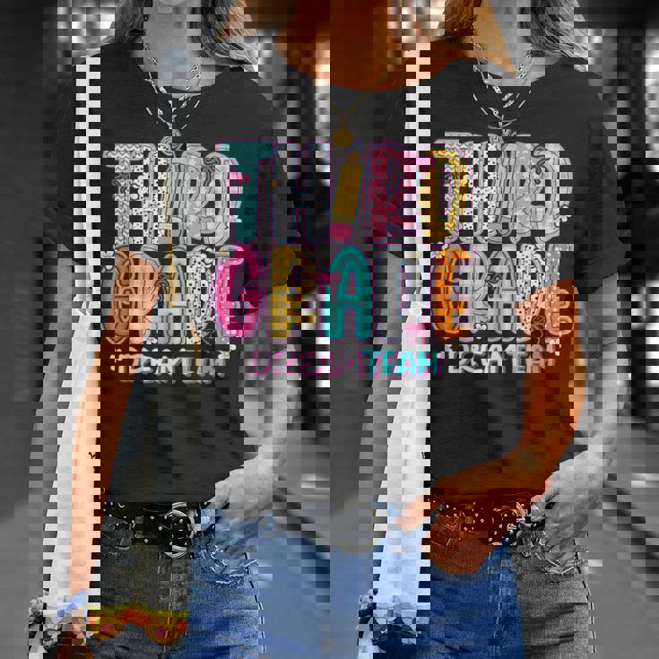 Third Grade Dream Team Back To School First Day Of School T-Shirt Gifts for Her