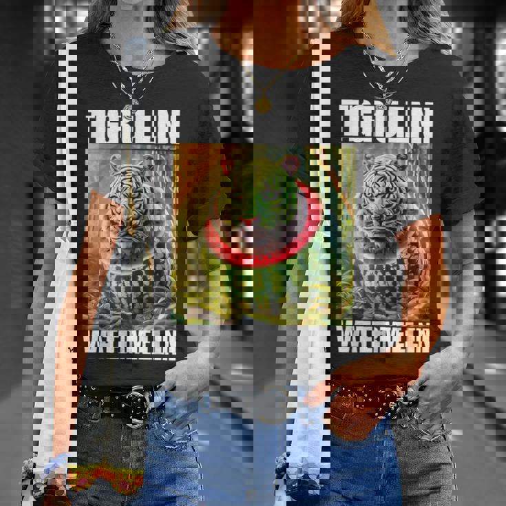 Tigrullini Watermellini イタリアンブレインロットミーム Tシャツ 彼女への贈り物