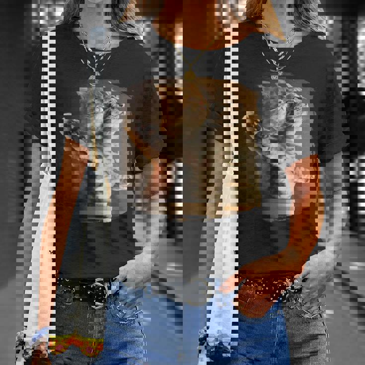 TitaniCムービーにインスパイアされた面白い猫好きのミーム。 Tシャツ 彼女への贈り物