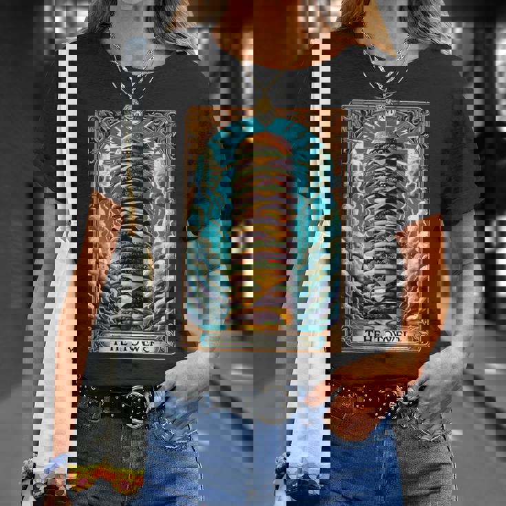 The Tower タロットカード バーガータワー ハンバーガー チーズバーガー Tシャツ 彼女への贈り物