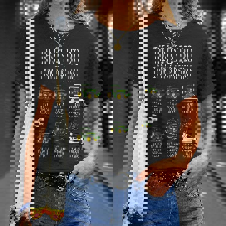 Tractors Things I Do In Mypare Time トラクター ファニー ファーマーズ Tシャツ 彼女への贈り物