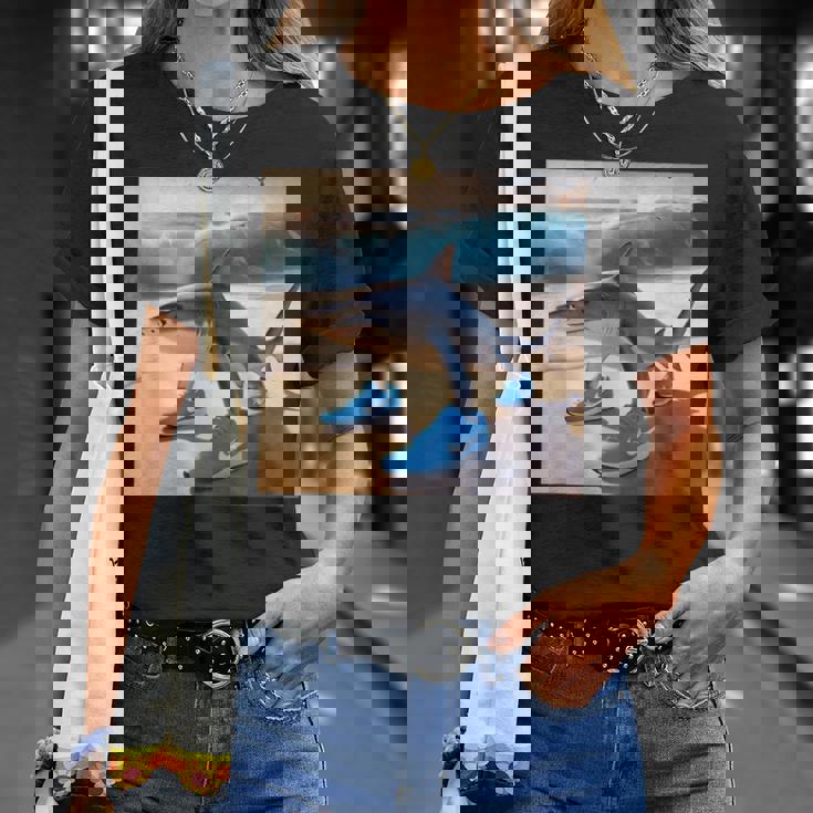 Tralalelo Tralala 面白いサメ イタリアのブレイン ミーム グラフィック Tシャツ 彼女への贈り物