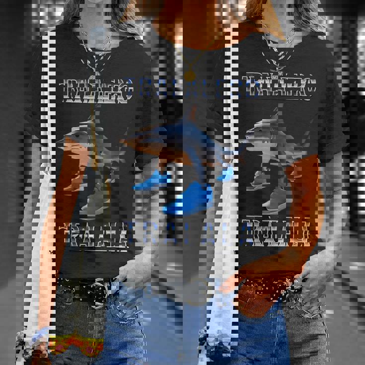 Tralalero Tralala イタリアンブレインレッドミーム Tシャツ 彼女への贈り物