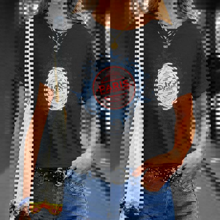 Trendy Parisaint Germain Circle Crest Tシャツ 彼女への贈り物