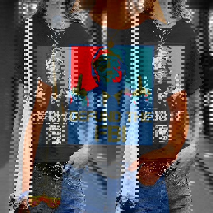 Trump Defund The Fbi ビンテージ プロトランプ 2024 愛国的 Tシャツ 彼女への贈り物