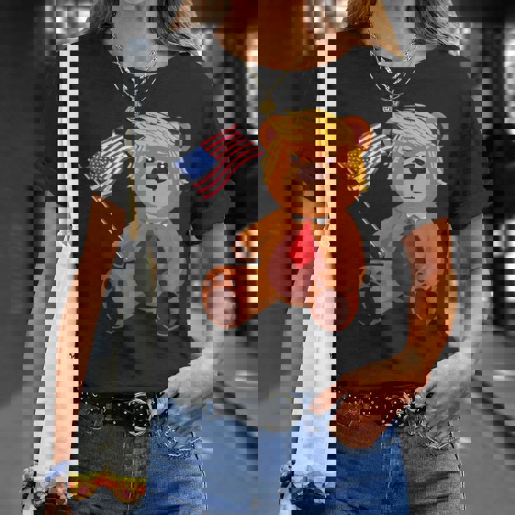 Trumpy Bear Trump 24 トランプ大統領選挙 2024 Tシャツ 彼女への贈り物