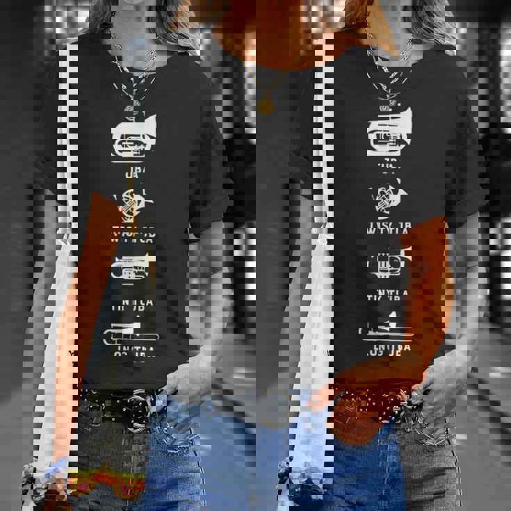 Tuba Twisty Tuba Tiny Tuba ロングチューバマーチングバンドシャツ Tシャツ 彼女への贈り物