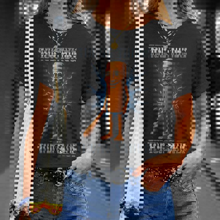 Tung Tung Tungahur 面白い動物 イタリアン ブレイン ミーム Tシャツ 彼女への贈り物