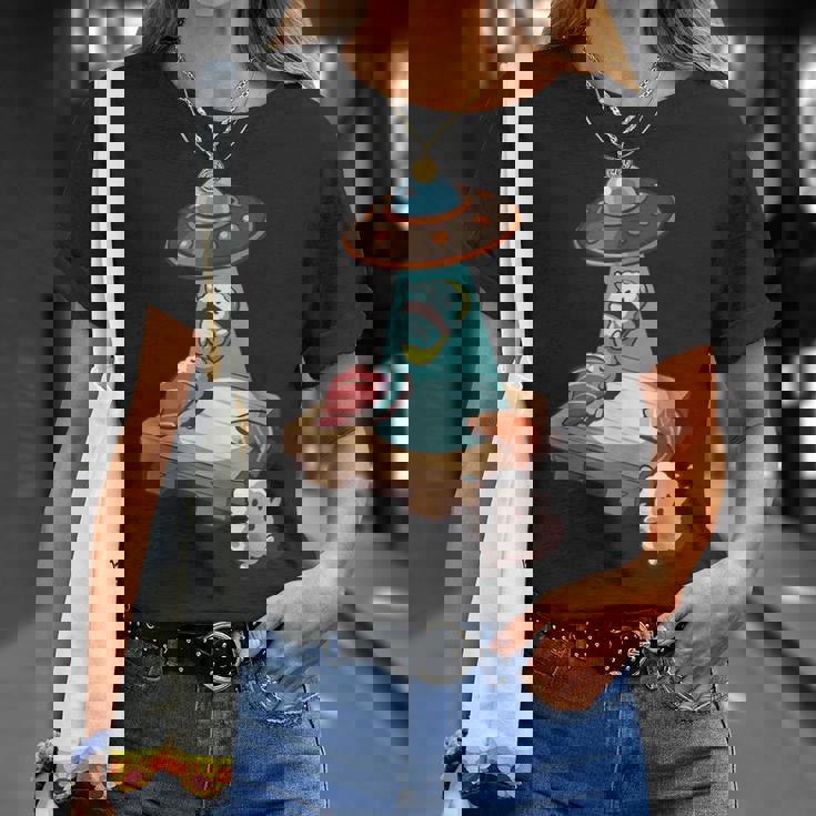 Ufo にさらわれる 寿司 すし たまご サーモン まぐろ Tシャツ 彼女への贈り物