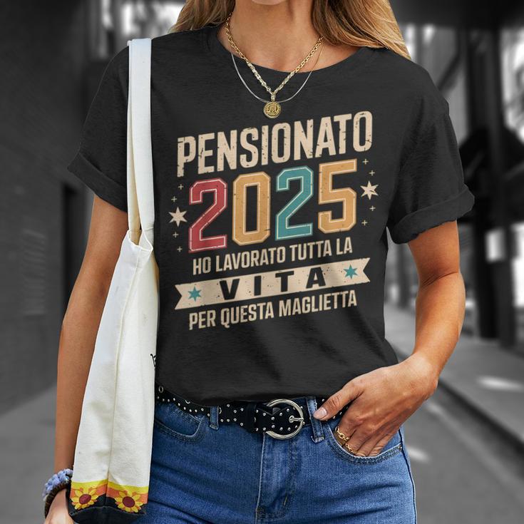 Uomo Pensione Regalo Papà Collega Divertente Pensionato 2025 Maglietta Regalos para ella