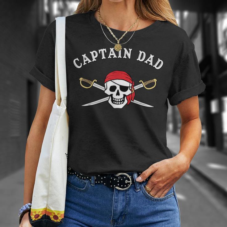 Uomo Pirata Divertente Capitano Papà Maglietta Regalos para ella