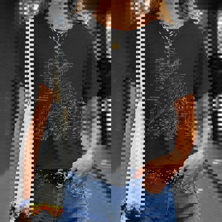 V8エンジン回路図 Tシャツ 彼女への贈り物