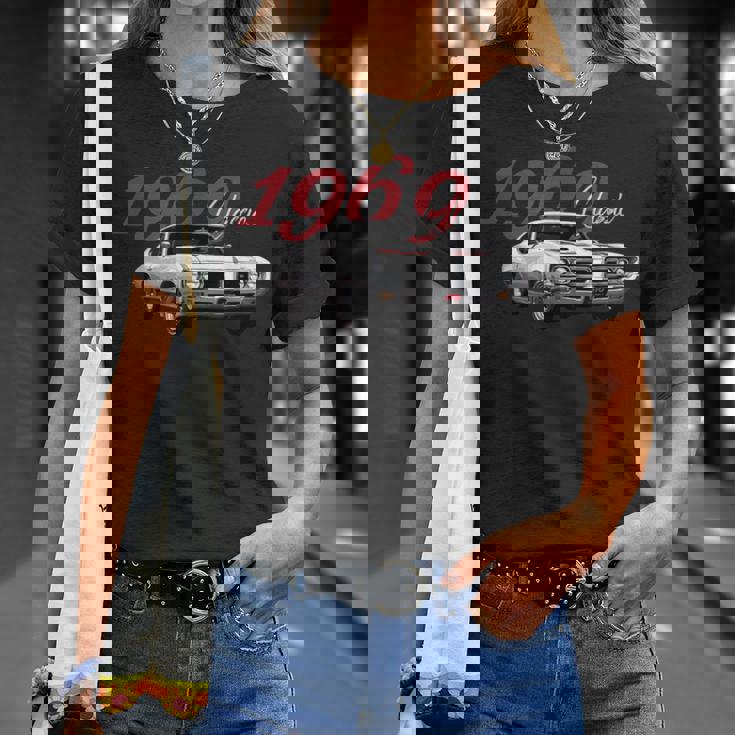 Vintage 1969 Gto、アメリカのマッスルカー、クラシックホットロッド Tシャツ 彼女への贈り物