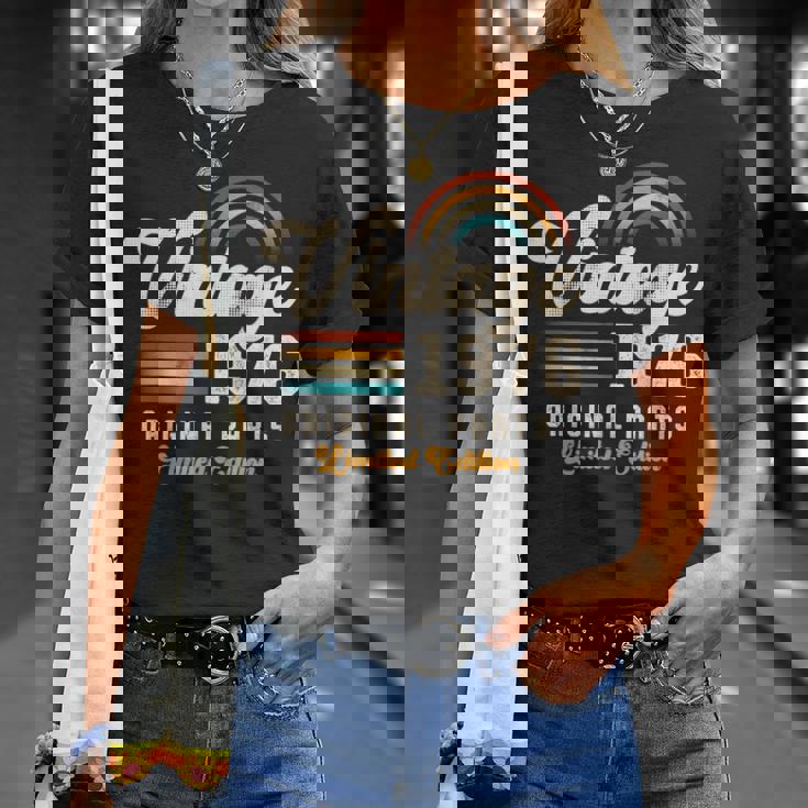 Vintage 1976 オリジナルパーツ 49周年記念 レトロ Tシャツ 彼女への贈り物