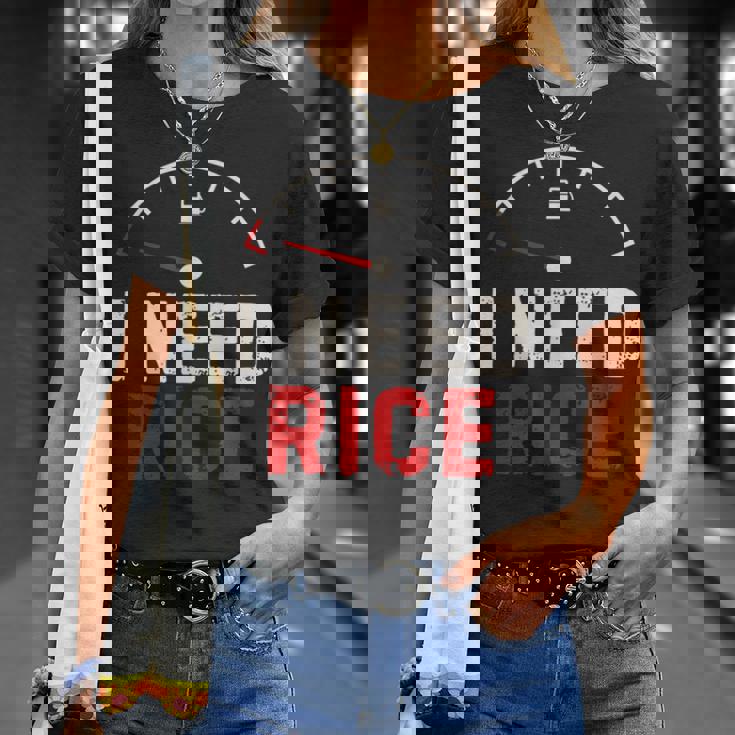 Vintage I Need Rice Lover レトロ 米 食べ物 好き Tシャツ 彼女への贈り物