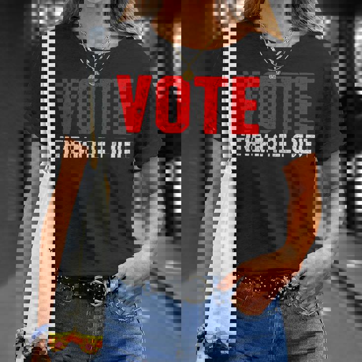 Vote Them All Out 投票 Tシャツ 彼女への贈り物