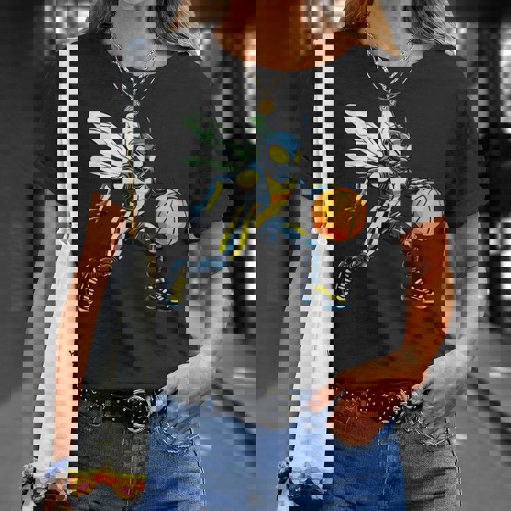 Wasp バスケットボール選手バスケットボール スズメバチ Tシャツ 彼女への贈り物