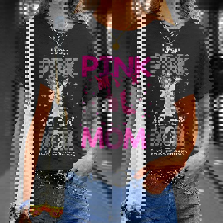 I Wear Pink For My Mom Breast Cancer Awarenessupport Tシャツ 彼女への贈り物