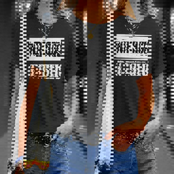 Workucks Go Fishing Tシャツ 彼女への贈り物