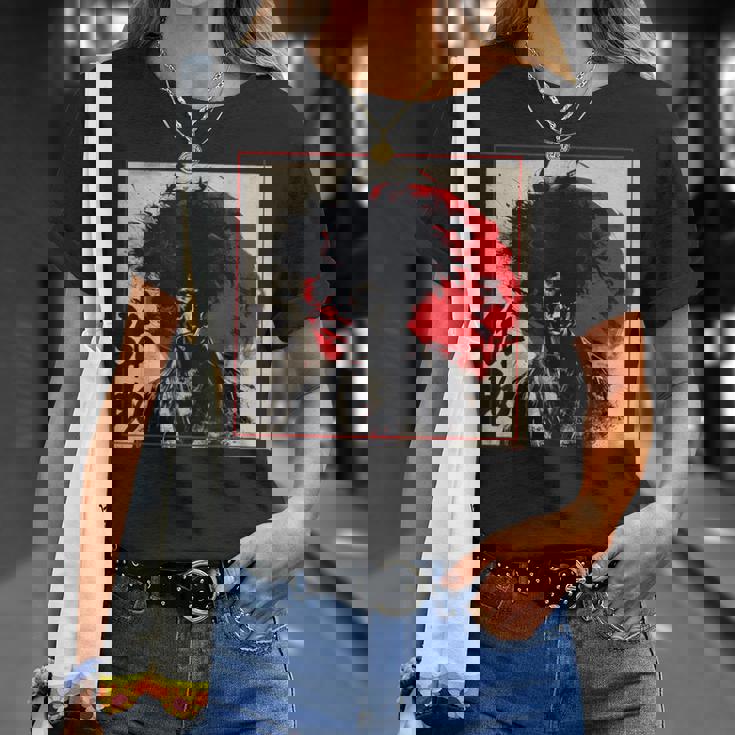 Yasuke アフロサムライ 七徳 武士道コード Tシャツ 彼女への贈り物