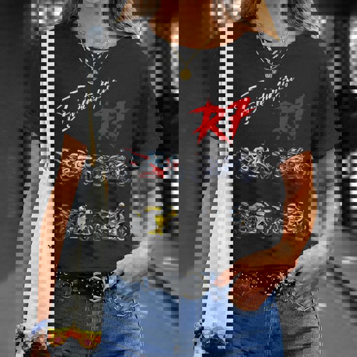 Yzf-R7、Yzf、R7、Yzf R7、バイク、バイク、レーシングバイク Tシャツ 彼女への贈り物